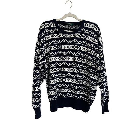 VTG Gaeltarra Ireland Pull Over Sweater Navy and Cotton EU 102cm 40(M-L) Mens